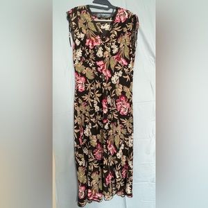 100% silk dress; size 12 - cut under the breasts on a bias; hidden zipper